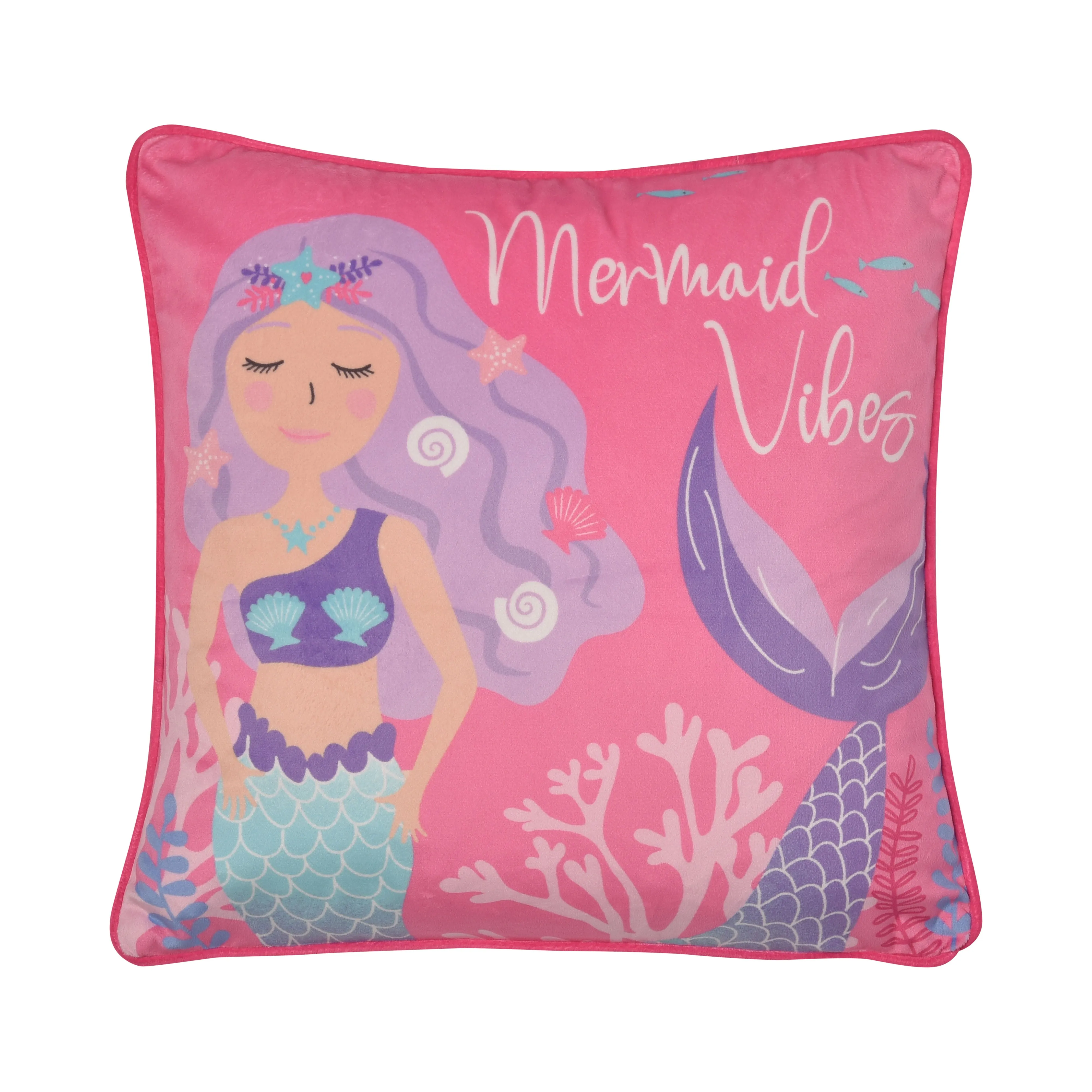 Mermaid Vibes Cushion by Bedlam in Pink 43 x 43cm