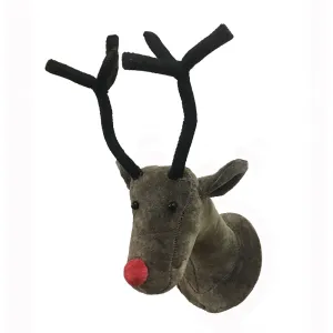 Mini Velvet and Felt Reindeer Wall Head by Fiona Walker, England