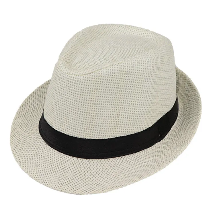 Monofilament Straw Hat Solid Color Parent-child