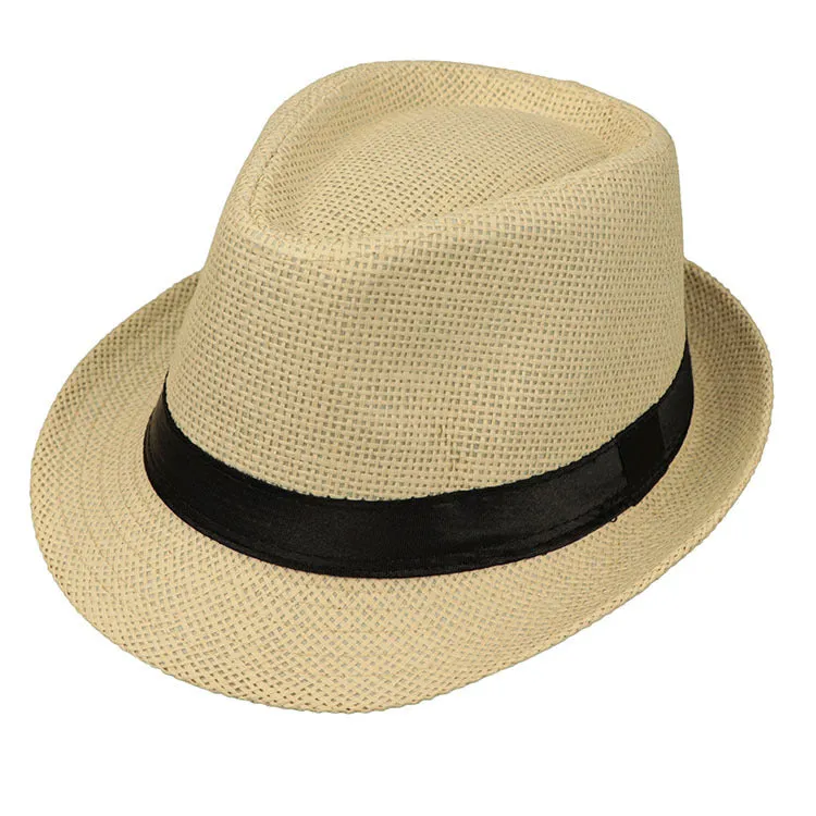 Monofilament Straw Hat Solid Color Parent-child