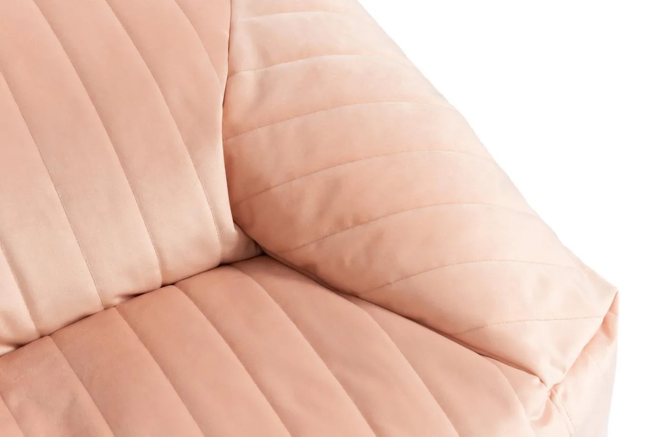 Nobodinoz Chelsea Velvet Beanbag | Bloom Pink