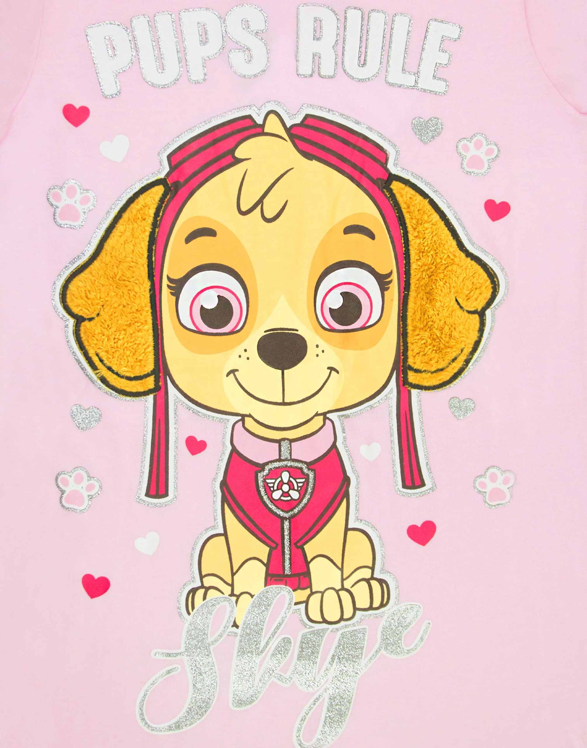 PAW Patrol Skye Pink Long Sleeved Girl's Night Dress