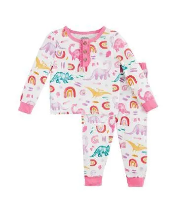 Pink Dino PJ Set