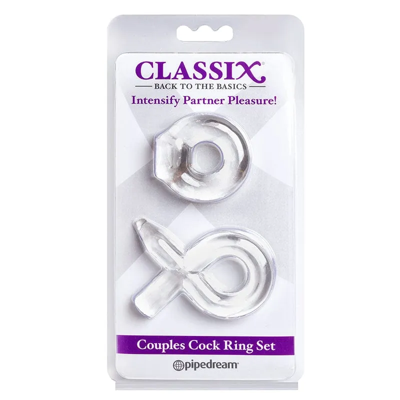 Pipedream Products Couples Cock Ring Set Clear