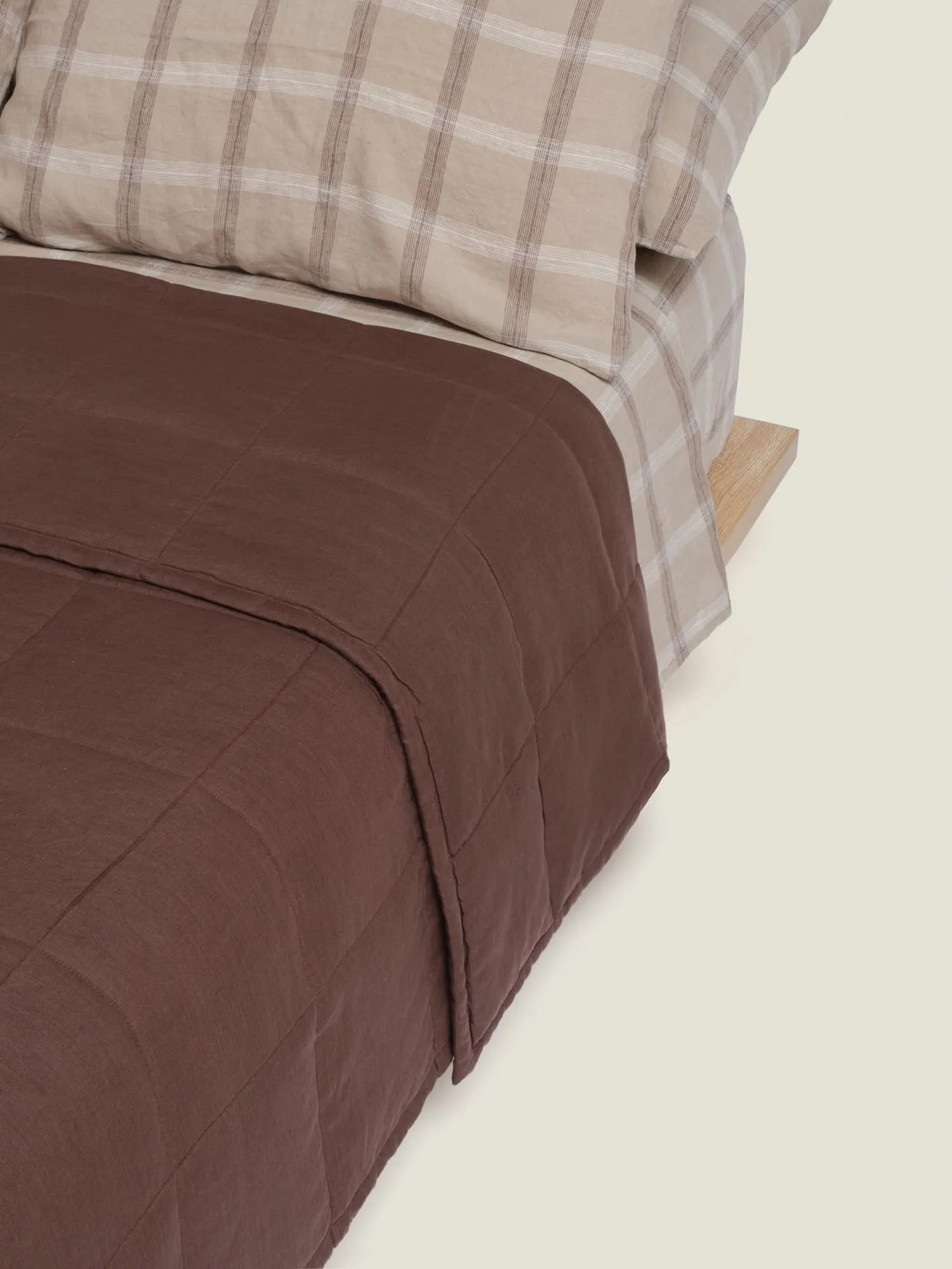 Quilt Cover in Chocolate