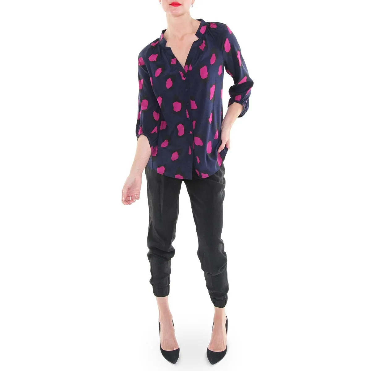 Sadie Blouse - Spotted Print