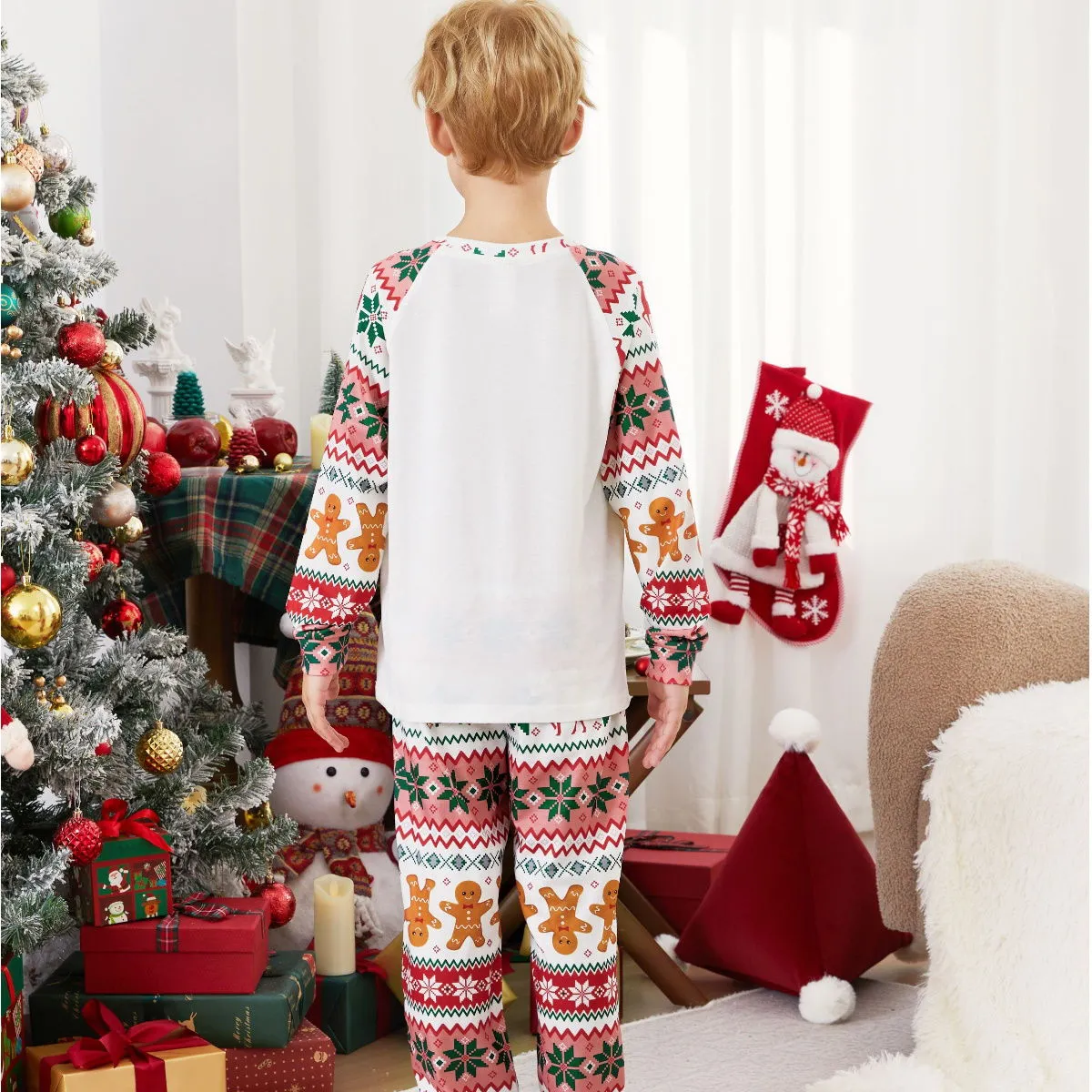 Santa's Cookies Gingerbread Family Pajamas Christmas