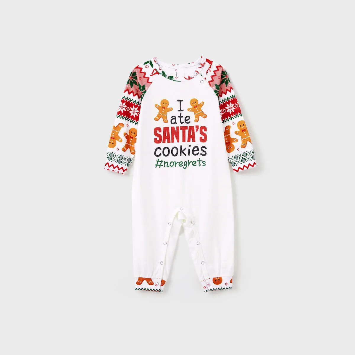 Santa's Cookies Gingerbread Family Pajamas Christmas