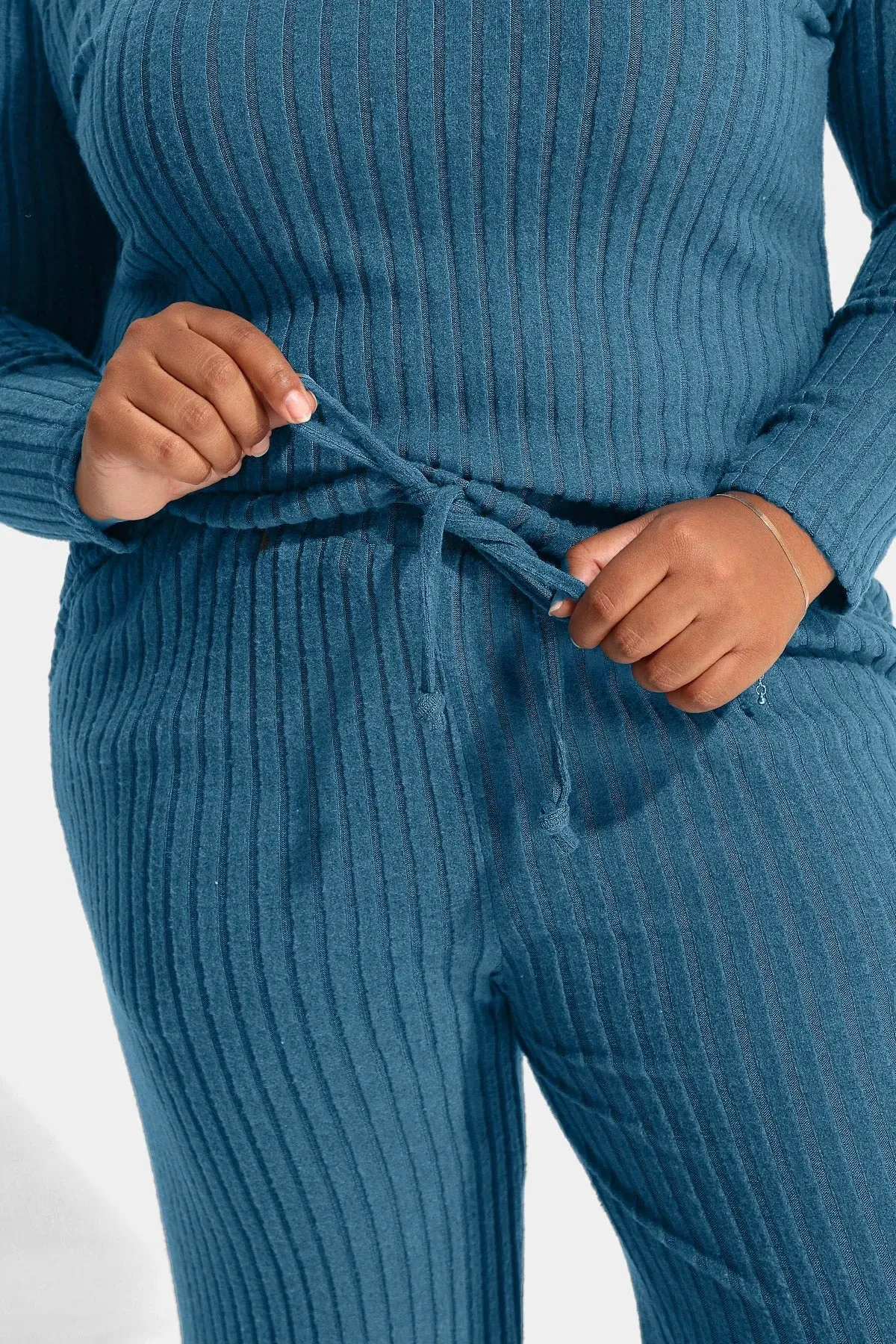 Solid Basic Velvet Lounge Pajama Set