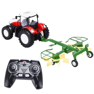 Top Race Multi-Color Remote Control Tractor Toys - 2.4ghz Easy-To-Use Rc Tractor Toy For Kids - Quality Plastic - Operated By Multiple Players - Great Gift For Farm Lovers, Kids Tractor