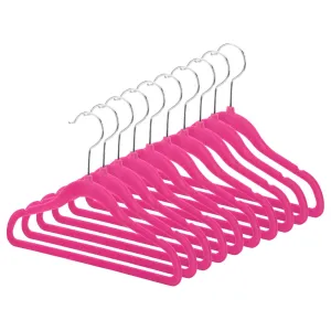 Youth Space-Saving Hangers - Set of 10 - Pink